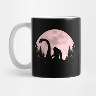 Bigfoot Sasquatch Riding The Loch Ness Mug